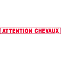Sticker ATTENTION CHEVAUX